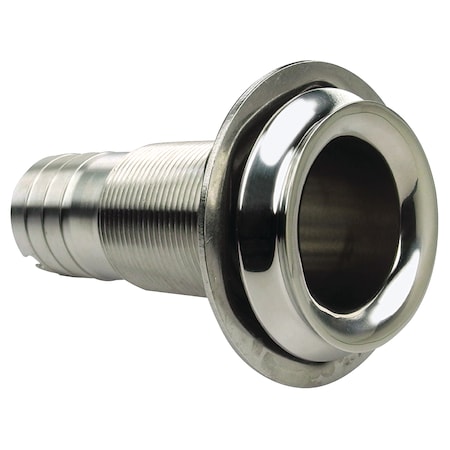 Seachoice Mega-Flow Dripless 316 Stainless Thru Hull, 1-1/8" 18621